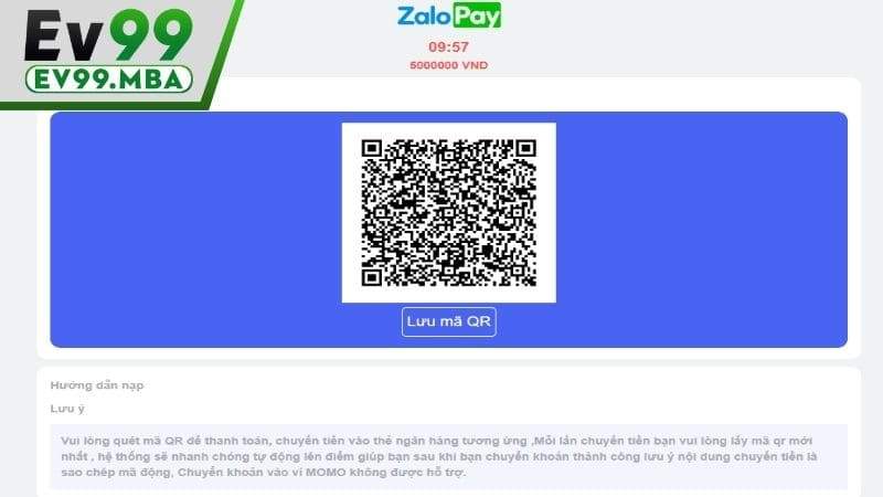 Thực hiện chuyển tiền vào các thông tin có sẵn trên ứng dụng Zalo của bạn