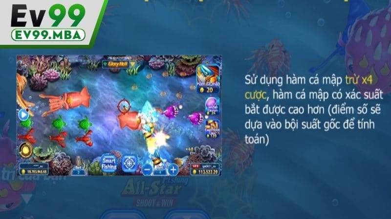 Các tính năng hỗ trợ người chơi săn cá dễ hơn