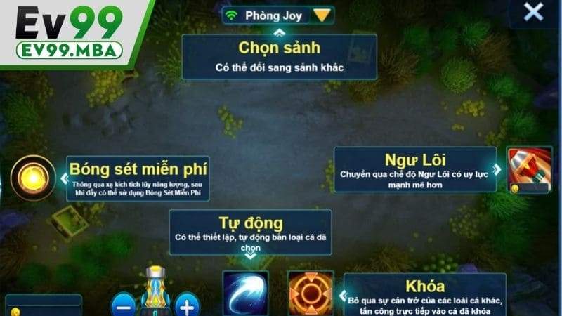 Giao diện trò chơi Đánh Cá Vui Vẻ tại EV99