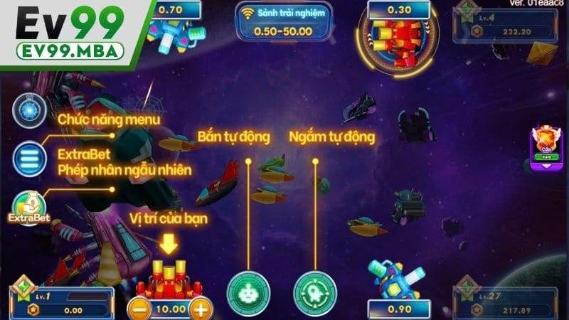 Giao diện trò chơi và các tính năng điều khiển