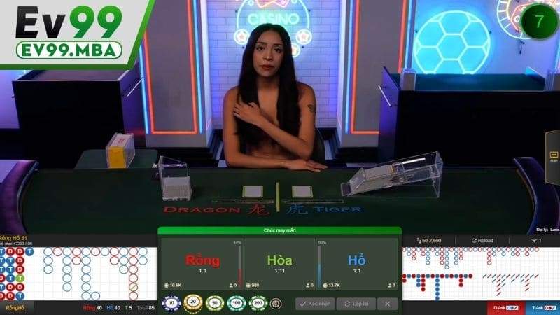 Rồng Hổ online là trò chơi bài đặt cược vào hai cửa Rồng hoặc Hổ