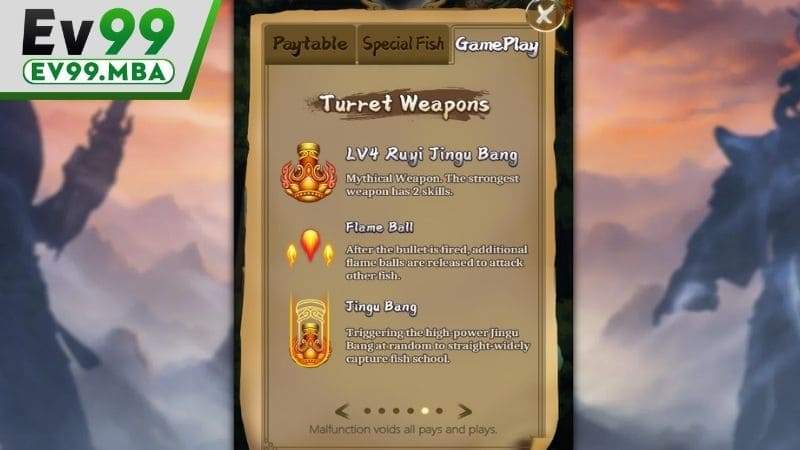 Các vũ khí hỗ trợ tối tân giúp người chơi săn cá nhiều hơn