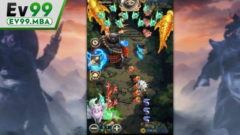 Giao diện trò chơi và các tính năng bắt cá