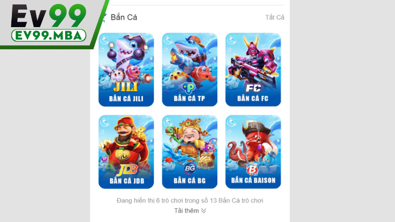 Bắn cá EV99 hợp tác với nhiều nhà cung cấp
